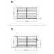 Ażurowa brama przesuwana z aluminium SPACE 300x158- X-Metal