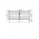 Brama skrzydłowa z nowoczesnego aluminium 350x158cm GARDE X-Metal