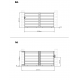 Brama przesuwna z nowoczesnego aluminium 300x142cm GARDE - X-Metal