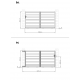 Brama przesuwna z nowoczesnego aluminium 300x158cm GARDE - X-Metal