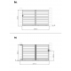 Brama przesuwna z nowoczesnego aluminium 300x173cm GARDE - X-Metal