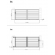 Brama przesuwna z nowoczesnego aluminium 350x142cm GARDE - X-Metal