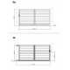Brama przesuwna z nowoczesnego aluminium 350x173cm GARDE - X-Metal