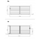 Brama przesuwna z nowoczesnego aluminium 392x158cm GARDE - X-Metal