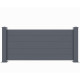 Ogrodzenie aluminiowe w kolorze antracytowym GARDE 190x89 cm - X-Metal