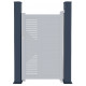 Słupek aluminiowy antracytowy do bram X-Metal - wys.191cm