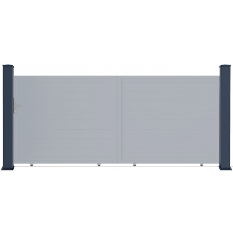 Słupek bramowy aluminiowy X-Metal - wys.167cm