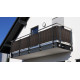 Parawan pleciony z tworzywa sztucznego z oczkami 0,9x3m na balkon i ogrodzenie - 11 kolorów do wyboru - RATTAN ART